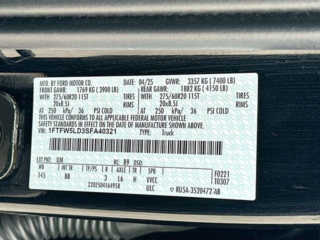 2025 Ford F-150 Lariat 3.5 POWERBOOST