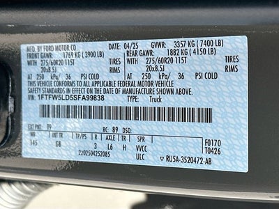 2025 Ford F-150 Lariat 3.5 POWERBOOST
