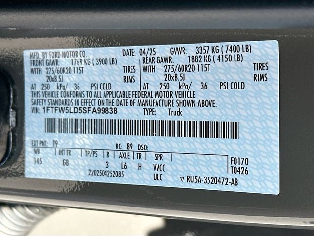2025 Ford F-150 Lariat 3.5 POWERBOOST