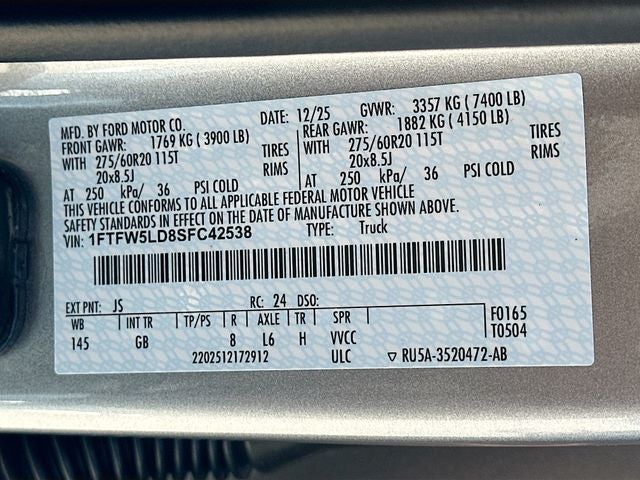 2025 Ford F-150 Lariat 4WD SUPERCREW