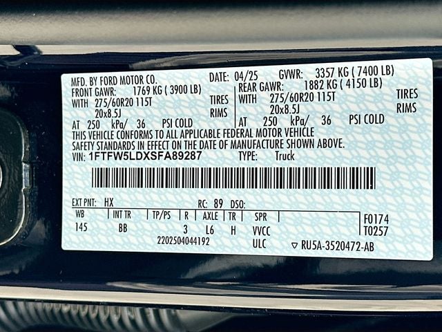 2025 Ford F-150 Lariat 3.5 POWERBOOST