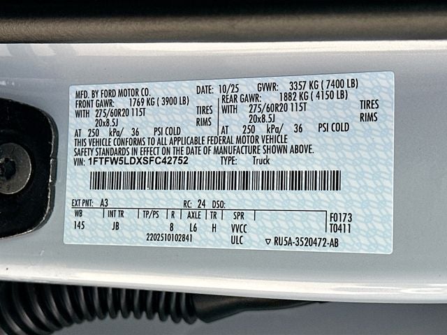 2025 Ford F-150 Lariat 4WD SUPERCREW