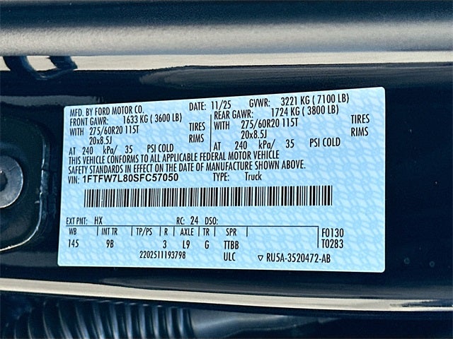 2025 Ford F-150 Platinum 4WD SUPERCREW