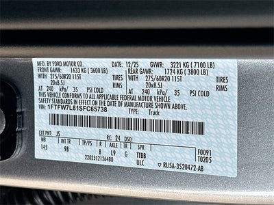 2025 Ford F-150 Platinum 4WD SUPERCREW