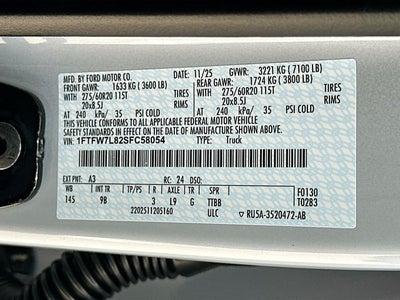 2025 Ford F-150 Platinum 4WD SUPERCREW