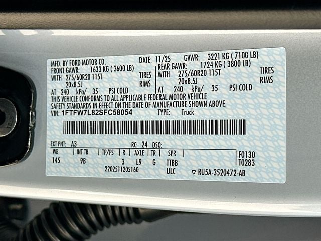 2025 Ford F-150 Platinum 4WD SUPERCREW