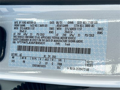 2025 Ford F-150 Platinum 4WD SUPERCREW