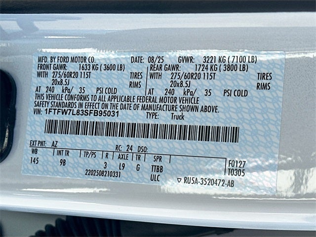 2025 Ford F-150 Platinum 4WD SUPERCREW