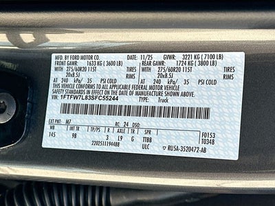 2025 Ford F-150 Platinum 4WD SUPERCREW