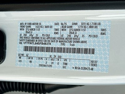 2025 Ford F-150 Platinum 4WD SUPERCREW