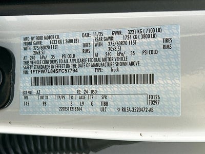 2025 Ford F-150 Platinum 4WD SUPERCREW