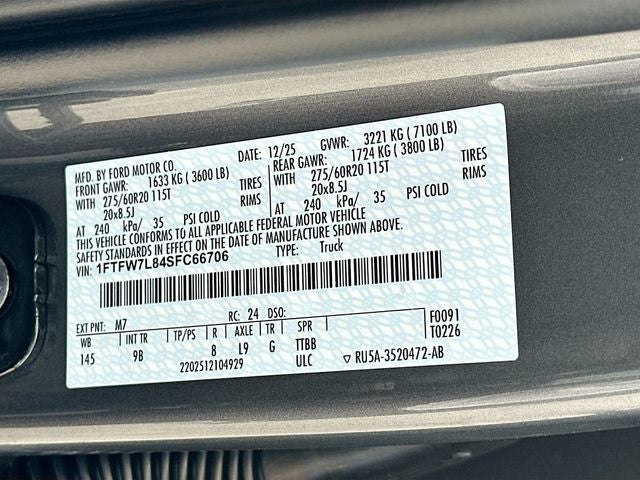 2025 Ford F-150 Platinum 4WD SUPERCREW