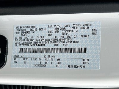 2026 Ford F-150 Platinum 4WD SUPERCREW