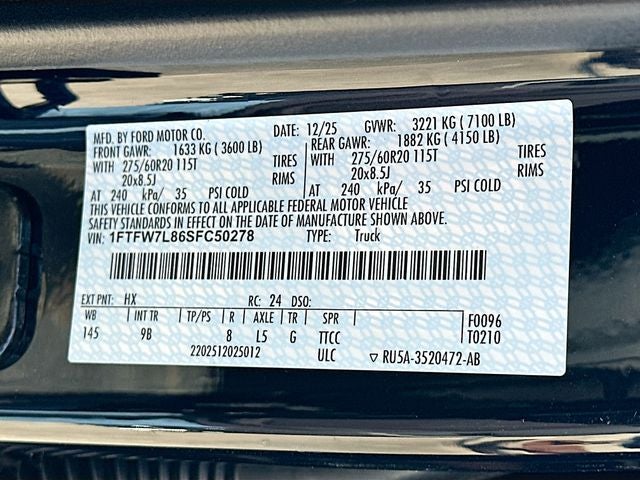 2025 Ford F-150 Platinum 4WD SUPERCREW