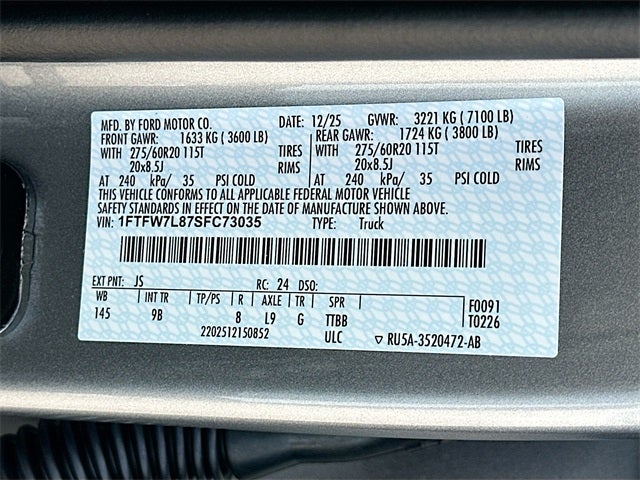 2025 Ford F-150 Platinum 4WD SUPERCREW