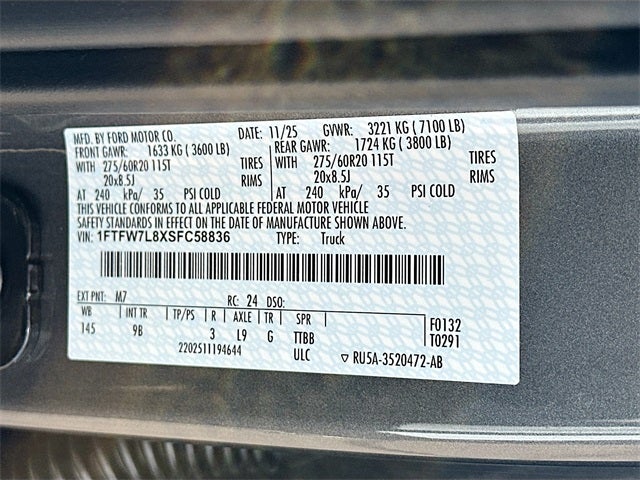 2025 Ford F-150 Platinum 4WD SUPERCREW