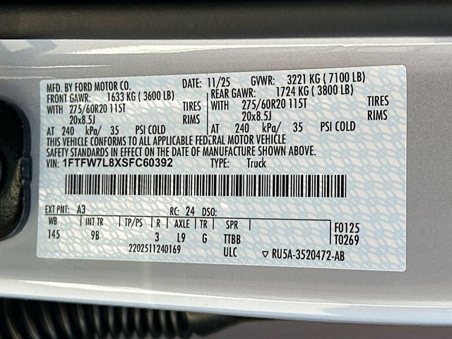 2025 Ford F-150 Platinum 4WD SUPERCREW