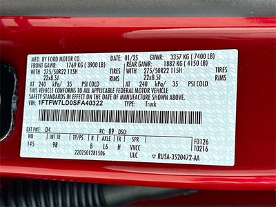 2025 Ford F-150 Platinum 3.5 POWERBOOST