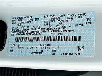 2025 Ford F-150 Platinum 3.5 POWERBOOST