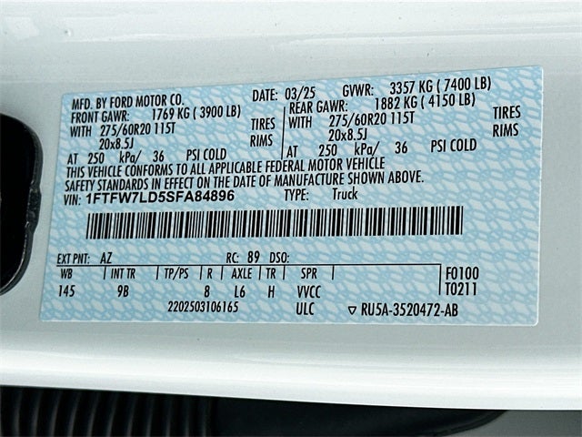 2025 Ford F-150 Platinum 3.5 POWERBOOST