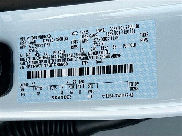 2025 Ford F-150 Platinum 4WD SUPERCREW