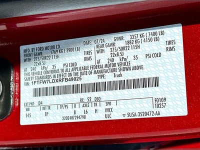 2024 Ford F-150 Platinum 3.5 POWERBOOST V6