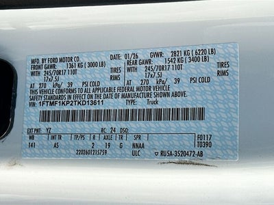 2026 Ford F-150 XL 2WD REG CAB