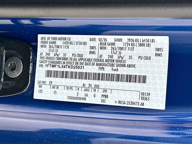 2026 Ford F-150 XL 4WD REG CAB