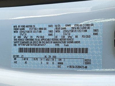 2026 Ford F-250SD XL 4WD REG CAB