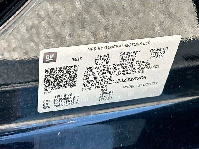 2018 Chevrolet Silverado 1500 LT LT1