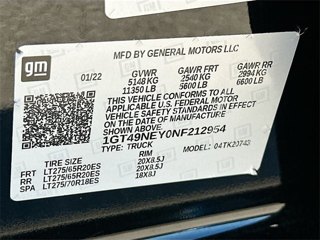 2022 GMC Sierra 2500HD SLT 6.6 DIESEL