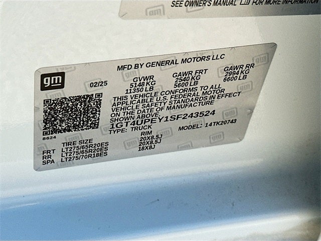 2025 GMC Sierra 2500HD AT4 DURAMAX DIESEL