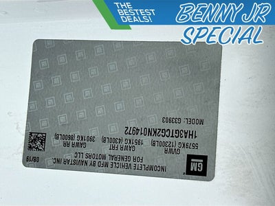 2019 Chevrolet Express 3500 Work Van Cutaway