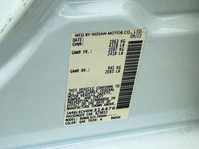 2023 Nissan Altima 2.5 SR