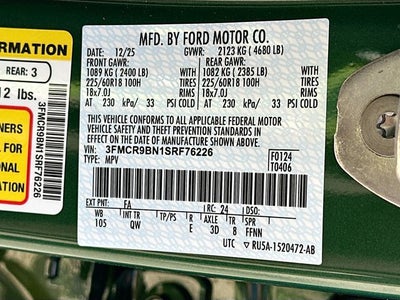 2025 Ford Bronco Sport Big Bend