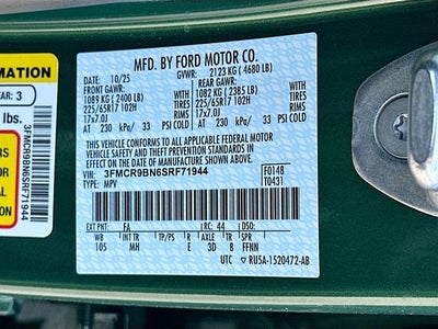 2025 Ford Bronco Sport Big Bend