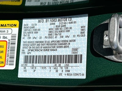 2025 Ford Bronco Sport Outer Banks TECH PACKAGE