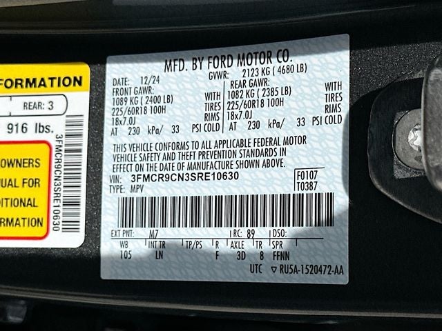2025 Ford Bronco Sport Outer Banks TECH PACKAGE