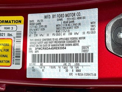 2025 Ford Bronco Sport Badlands 2.0 ECOBOOST TURBO