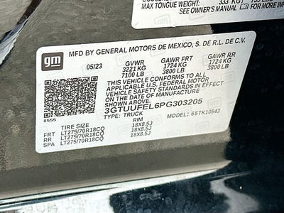 2023 GMC Sierra 1500 AT4X 6.2 V8