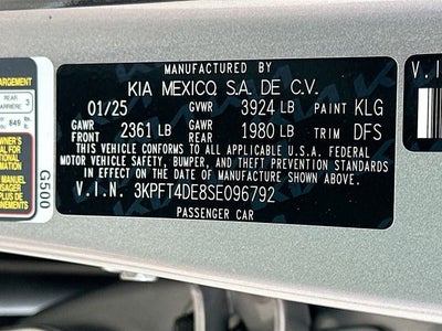 2025 Kia K4 LXS