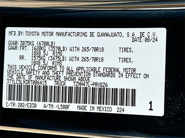 2024 Toyota Tacoma Hybrid TRD Pro HV