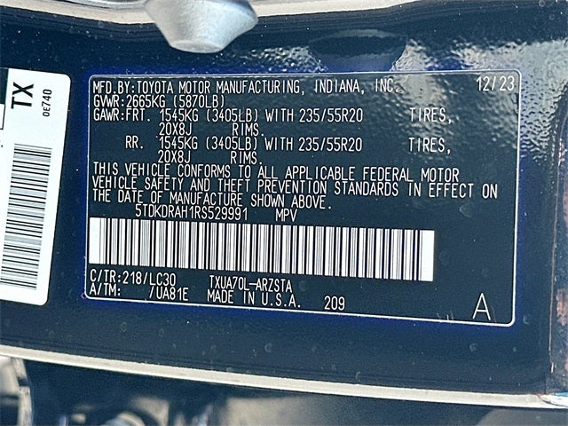 2024 Toyota Highlander XSE