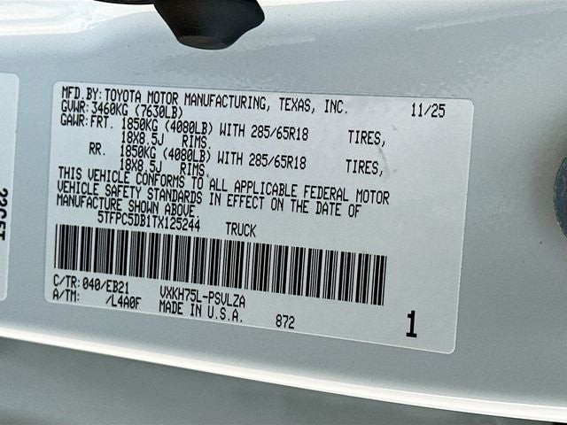 2026 Toyota Tundra Hybrid TRD Pro