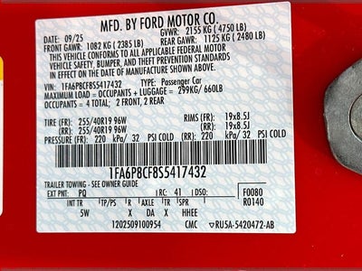 2025 Ford Mustang GT Premium
