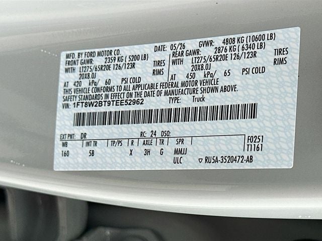 2026 Ford F-250SD Lariat 4WD CREW CAB