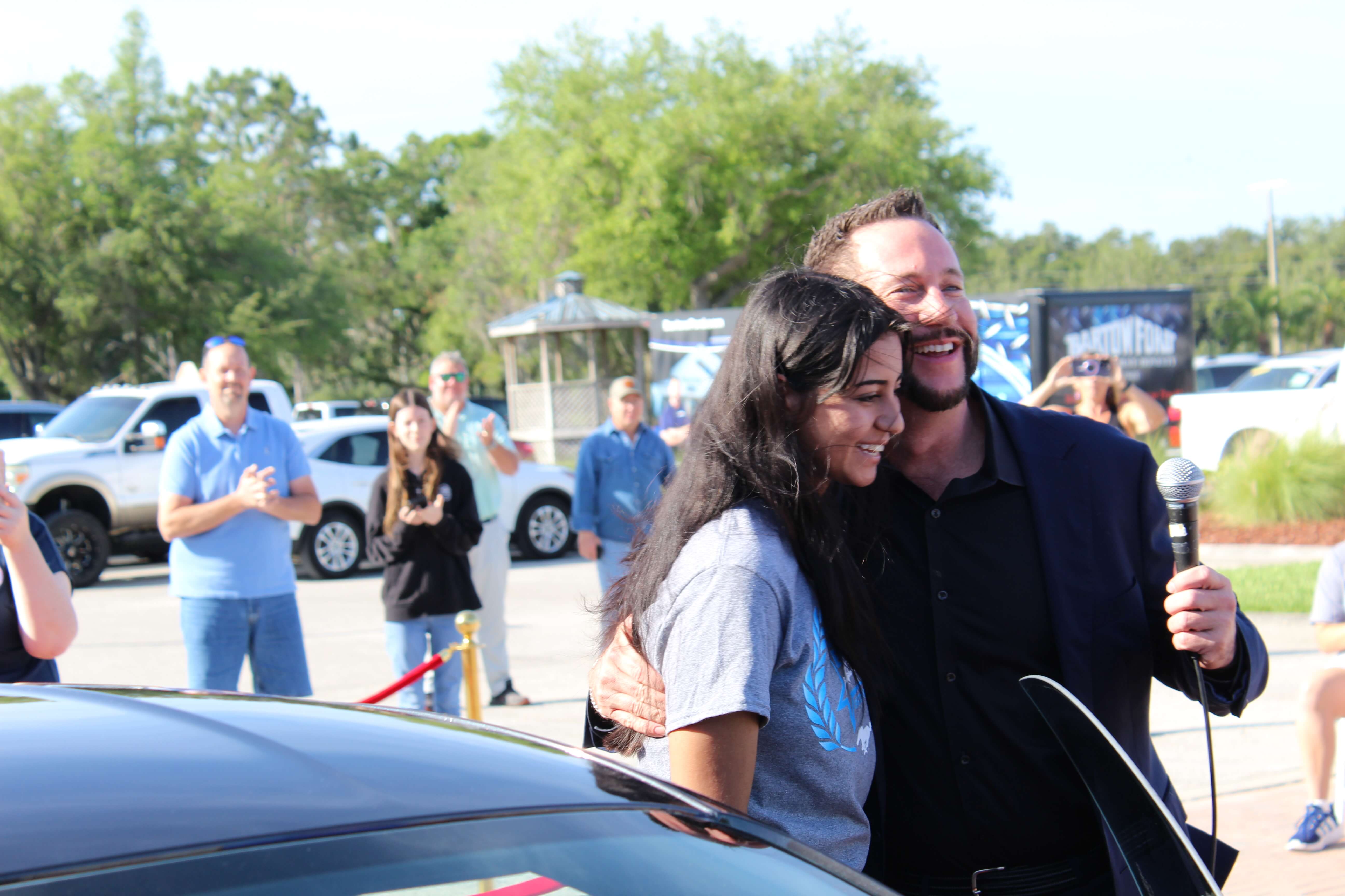 student-roxana new car