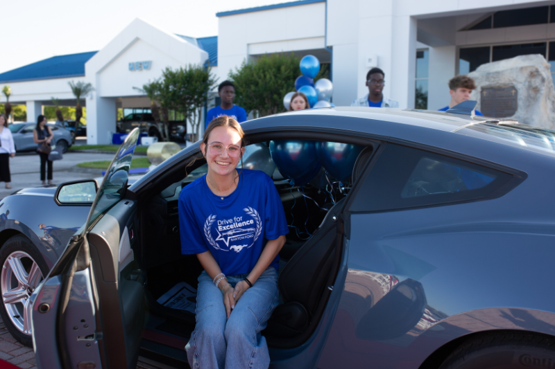 student-Alivia new car